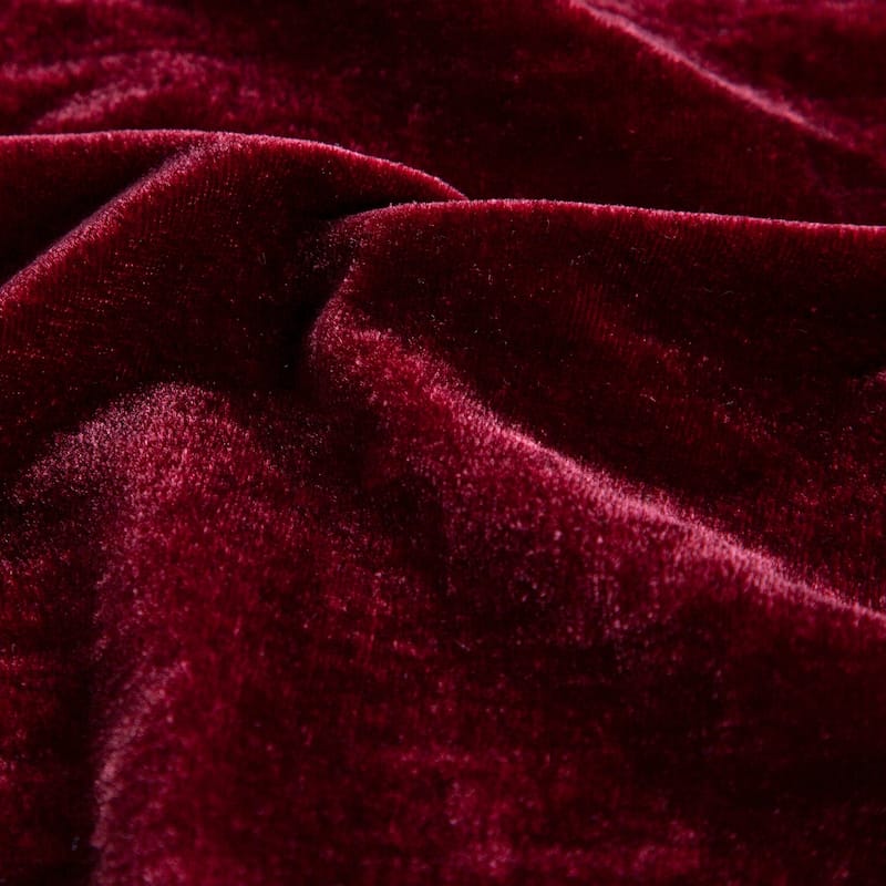 HiEnd Accents Stella Lined Faux Silk Velvet Jewel Tone Curtain, 48"x108